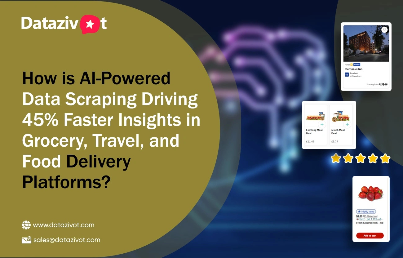 How is AI-Powered Data Scraping Driving 45% Faster Insights in Grocery, Travel, and Food Delivery Platforms?
