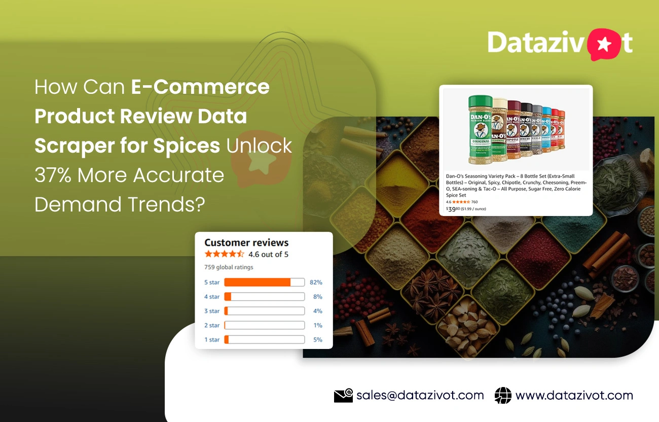 How Can E-Commerce Product Review Data Scraper for Spices Unlock 37% More Accurate Demand Trends?