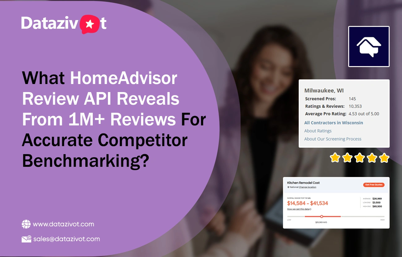 What HomeAdvisor Review API Reveals From 1M+ Reviews For Accurate Competitor Benchmarking