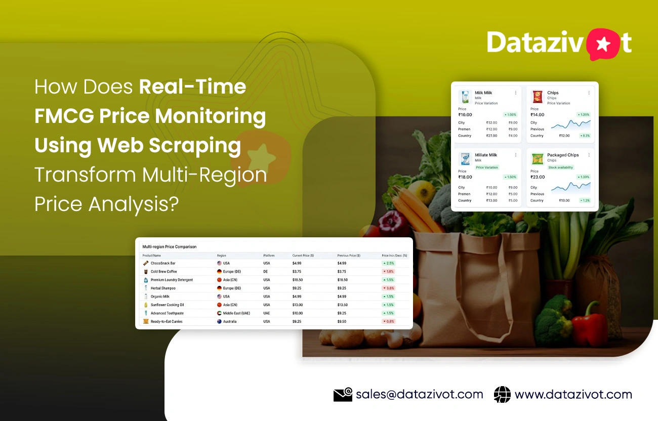 How Does Real-Time FMCG Price Monitoring Using Web Scraping Transform Multi-Region Price Analysis?