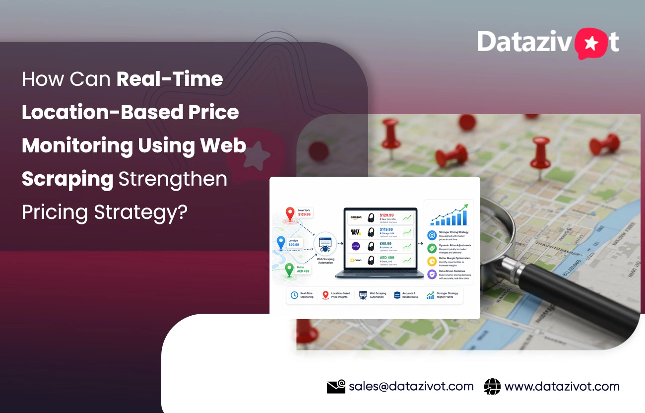 How Can Real-Time Location-Based Price Monitoring Using Web Scraping Strengthen Pricing Strategy?
