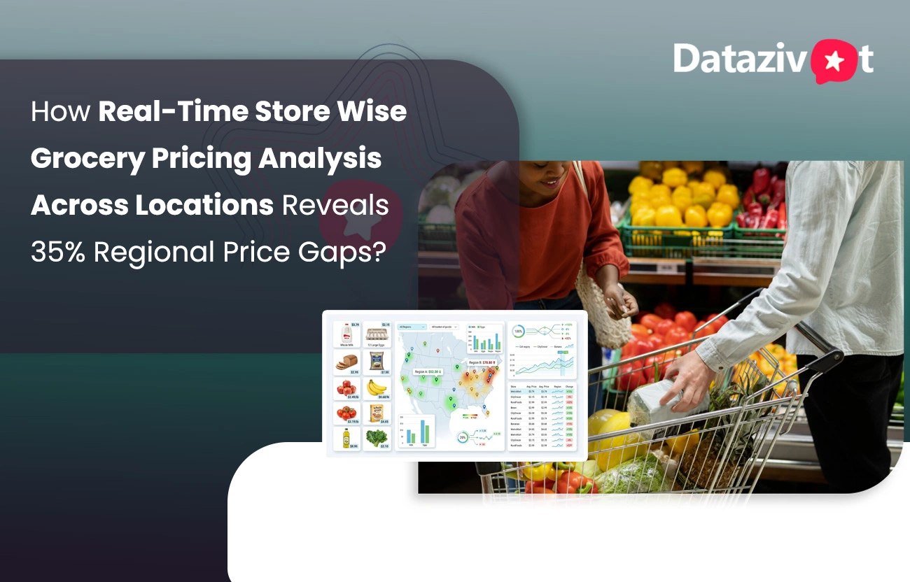 How Real-Time Store Wise Grocery Pricing Analysis Across Locations Reveals 35% Regional Price Gaps?