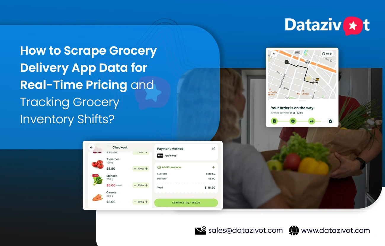 How to Scrape Grocery Delivery App Data for Real-Time Pricing and Tracking Grocery Inventory Shifts?