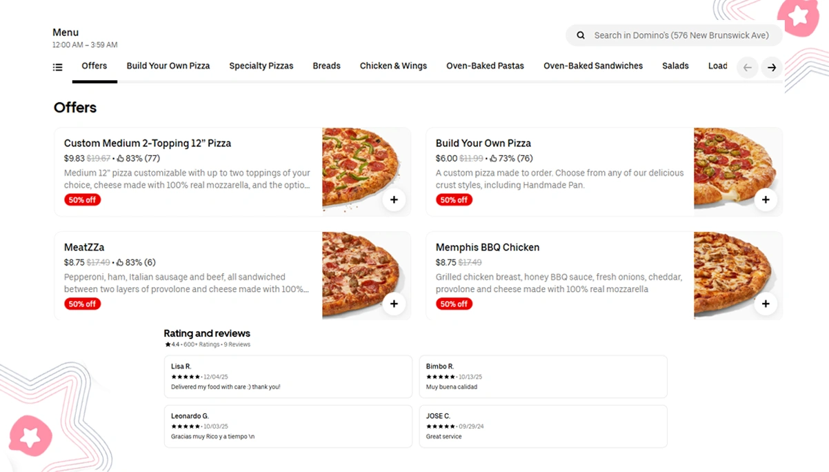 Understanding Customer Preferences Through Menu and Feedback Data Patterns