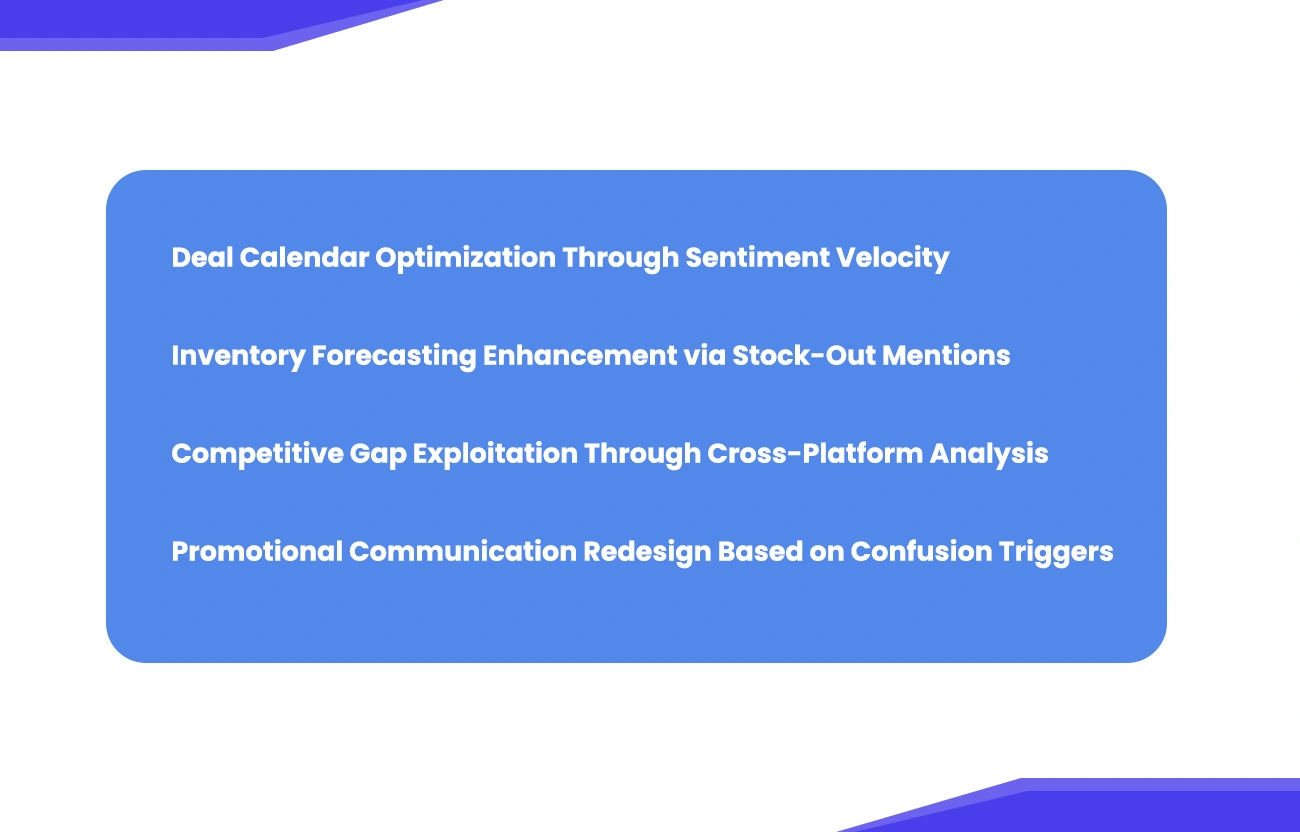 Operational Refinements Based on Review Intelligence