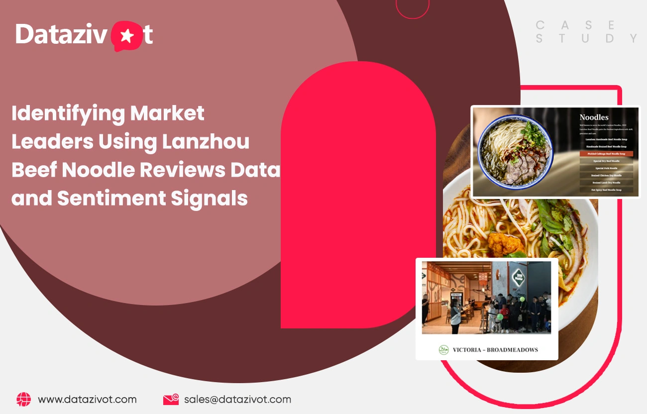 Identifying Market Leaders Using Lanzhou Beef Noodle Reviews Data and Sentiment Signals