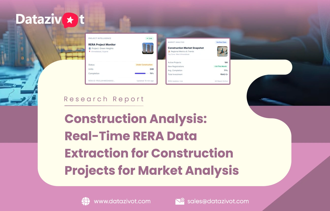 Construction Analysis: Real-Time RERA Data Extraction for Construction Projects for Market Analysis