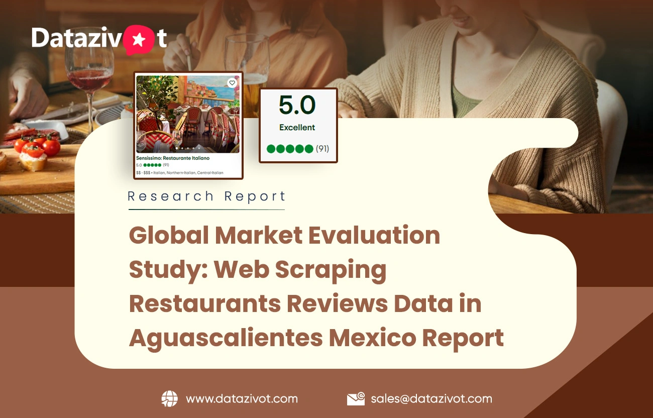 Global Market Evaluation Study: Web Scraping Restaurants Reviews Data in Aguascalientes Mexico Report 