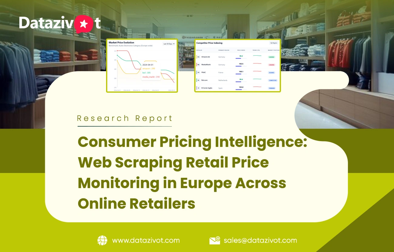 Consumer Pricing Intelligence: Web Scraping Retail Price Monitoring in Europe Across Online Retailers 